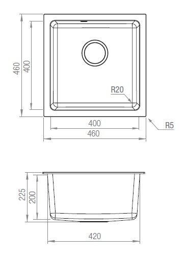 CUBETA GRT TI 4040 BLANCO
