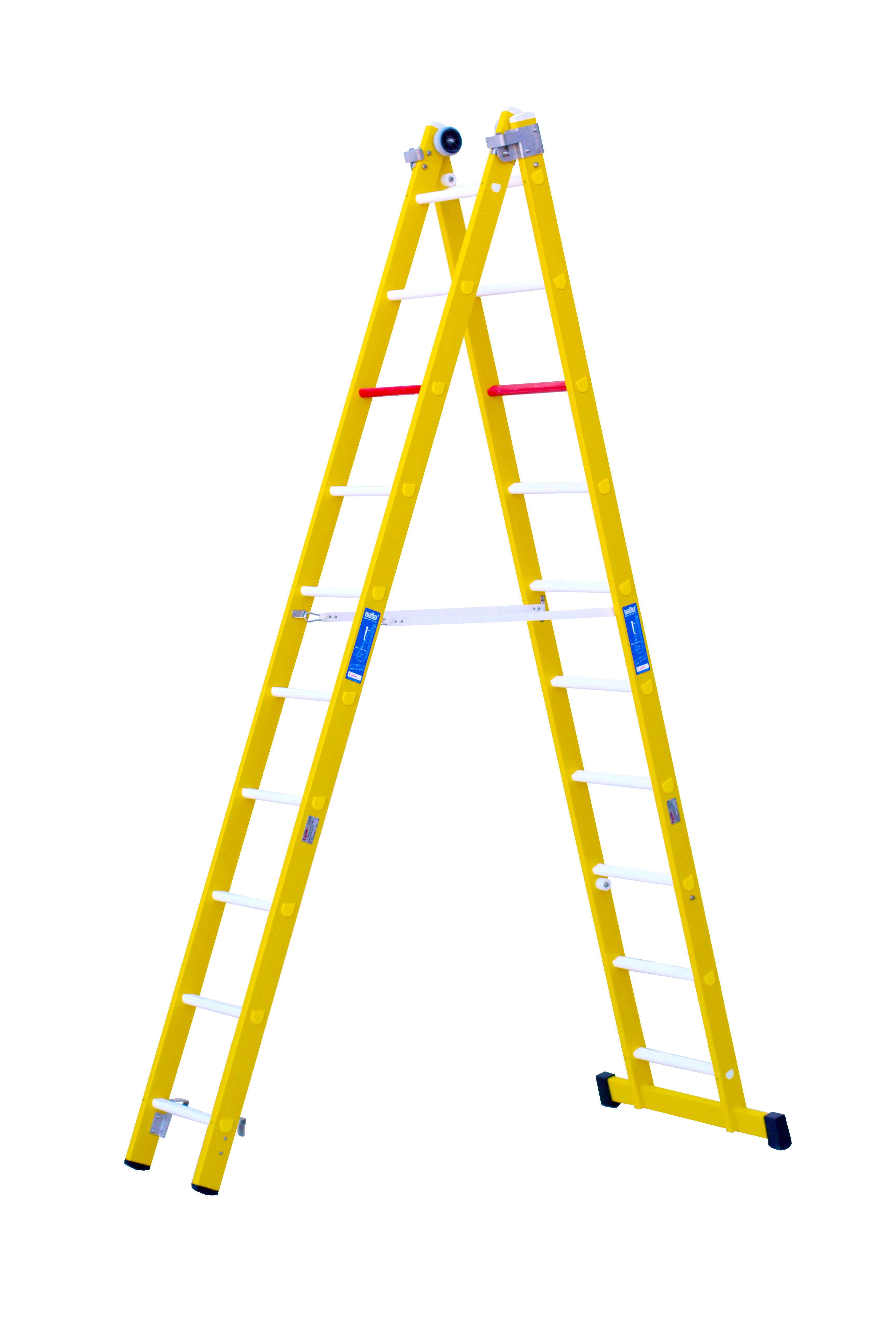 ESCALERA FIBRA COMBINADA 2X10 2,94-4,96