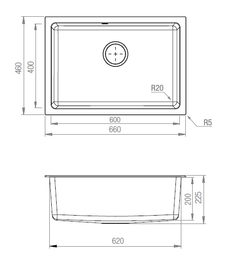 CUBETA GRT TI 6040 NEGRO