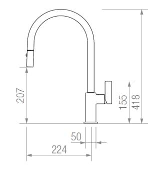 MONOMANDO ARCO CROMO