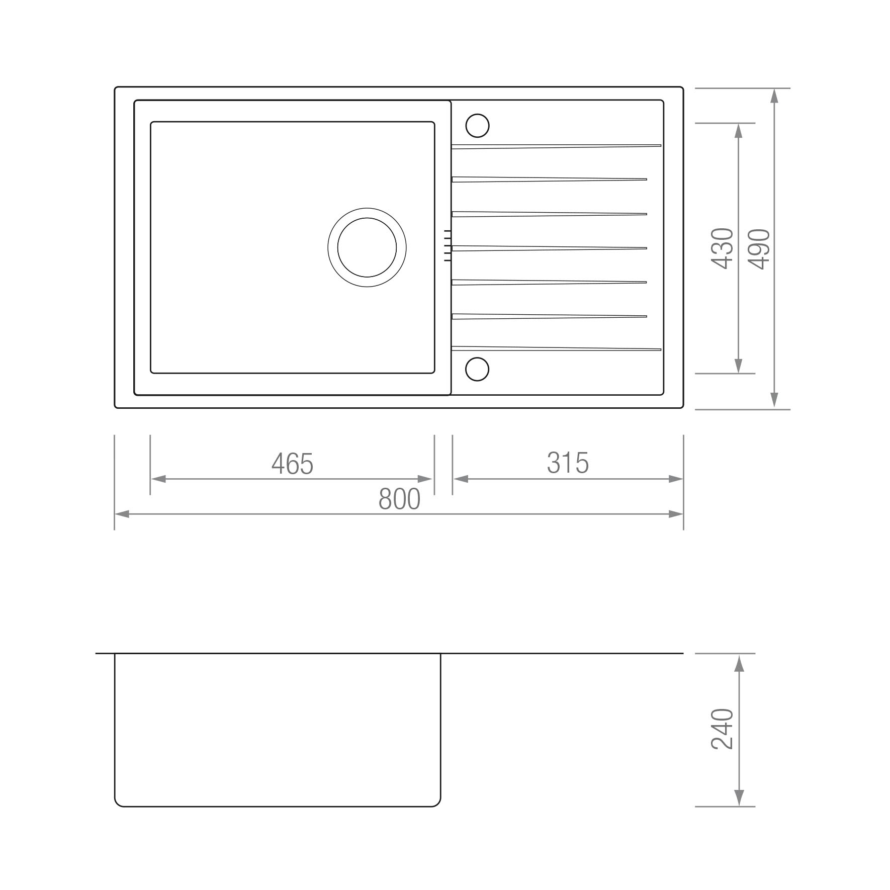 FREGADERO GRT CE 80 N