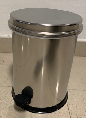 CUBO PEDAL INOX TAPA INOX