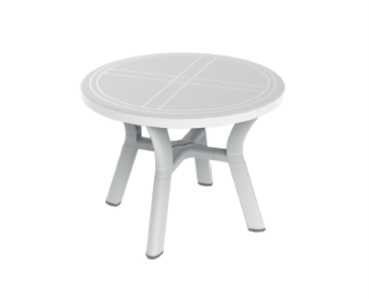 MESA DALIA 100CMS REDONDA BLANCA