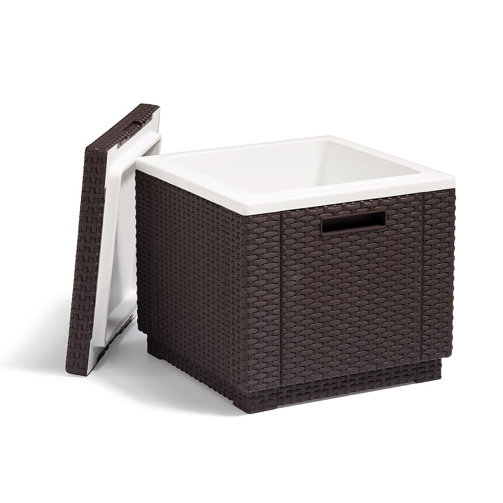 NEVERA ICE CUBE MARRON