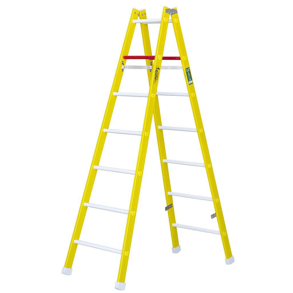 ESCALERA FIBRA TIJERA 2X7 2,05