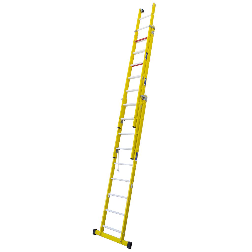 ESCALERA FIBRA COMBINADA 3X9 2,72-6,07