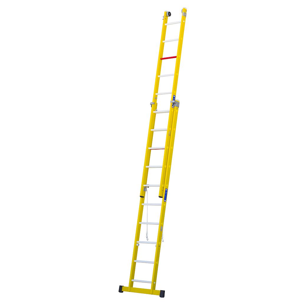 ESCALERA FIBRA COMBINADA 2X10 2,94-4,96