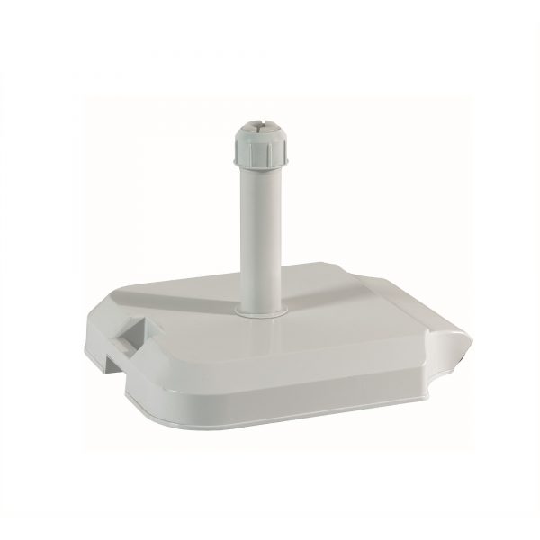 BASE PARASOL ALJUBARROTA 39KGS BLANCA CON RUEDAS