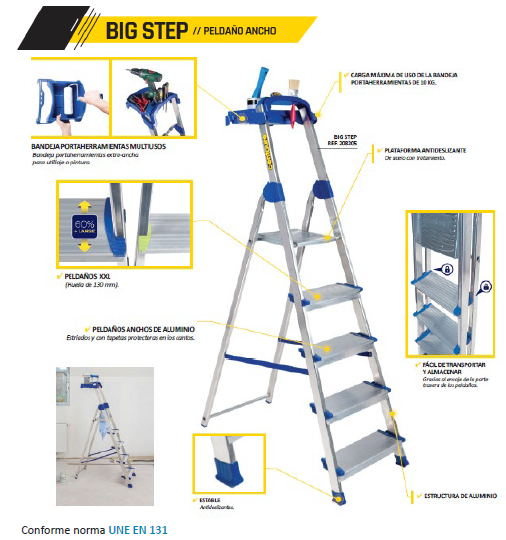 ESCALERA BIG STEP 5P