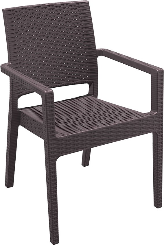 SILLA IBIZA RATTAN MARRON