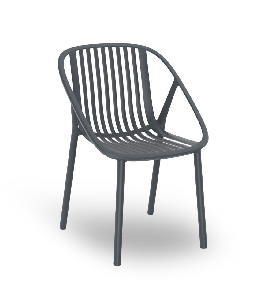 SILLA BINI GRIS OSCURO