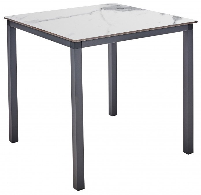 MESA MONACO T ANTRACITA 80X80 WHITE MARBLE