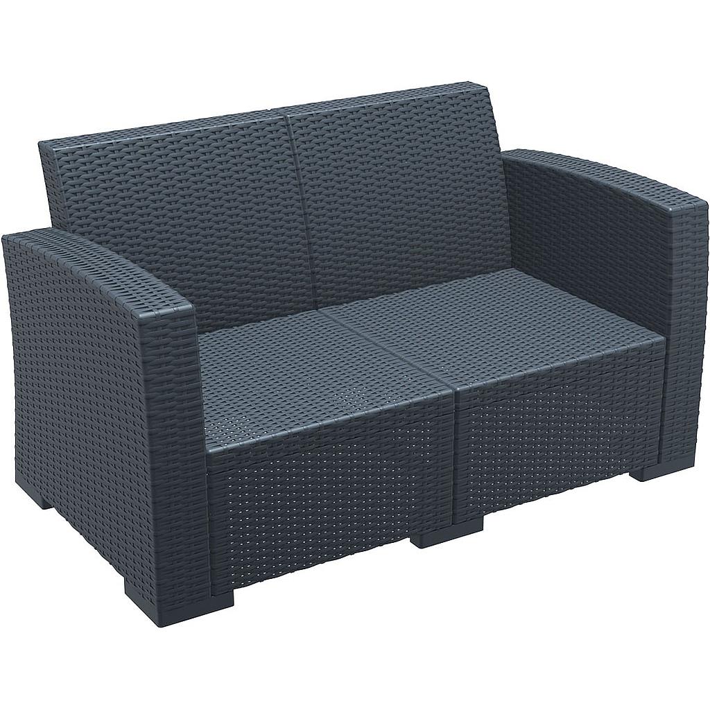 SOFA MONACO ANTRACITA 2 PLAZAS