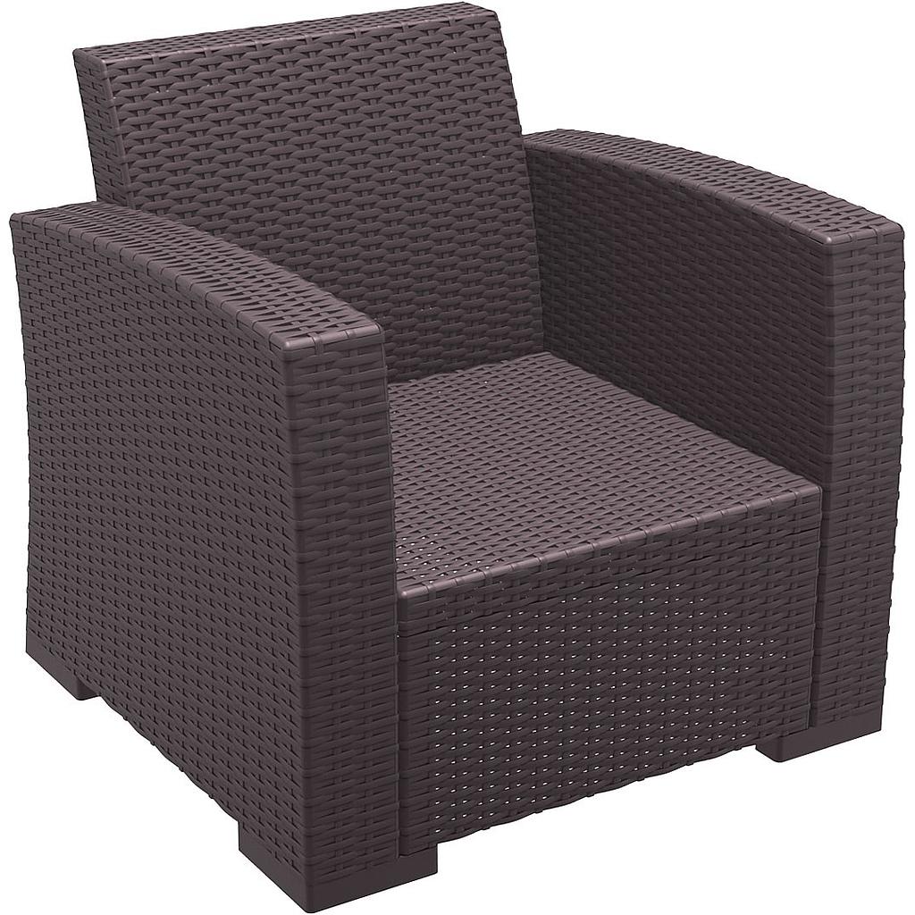 SILLON MONACO MARRON 1 PLAZA