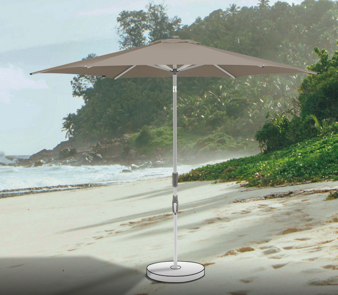 PARASOL SLIDE 250 LIGHT TAUPE 053 (GLATZ)