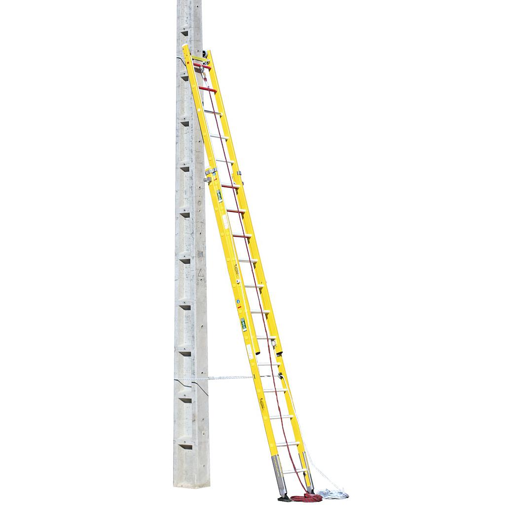 ESCAL.FIBRA EXT.MANUAL MOD. F7212MET 2 X 8 12 PELD. (3,56 - 6,08 MTS) + PG12A + PL12A