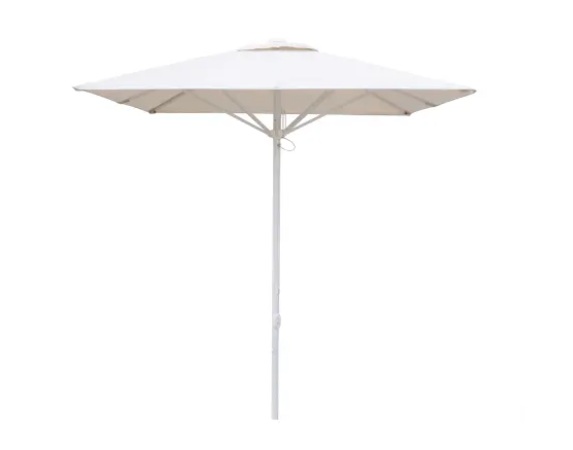 PARASOL CORSICA 2X2M BLANCO DYED POLYESTER MARFIL