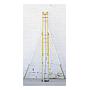ESCAL.FIBRA EXT.MANUAL MOD. F7212MET 2 X 8 12 PELD. (3,56 - 6,08 MTS) + PG12A + PL12A